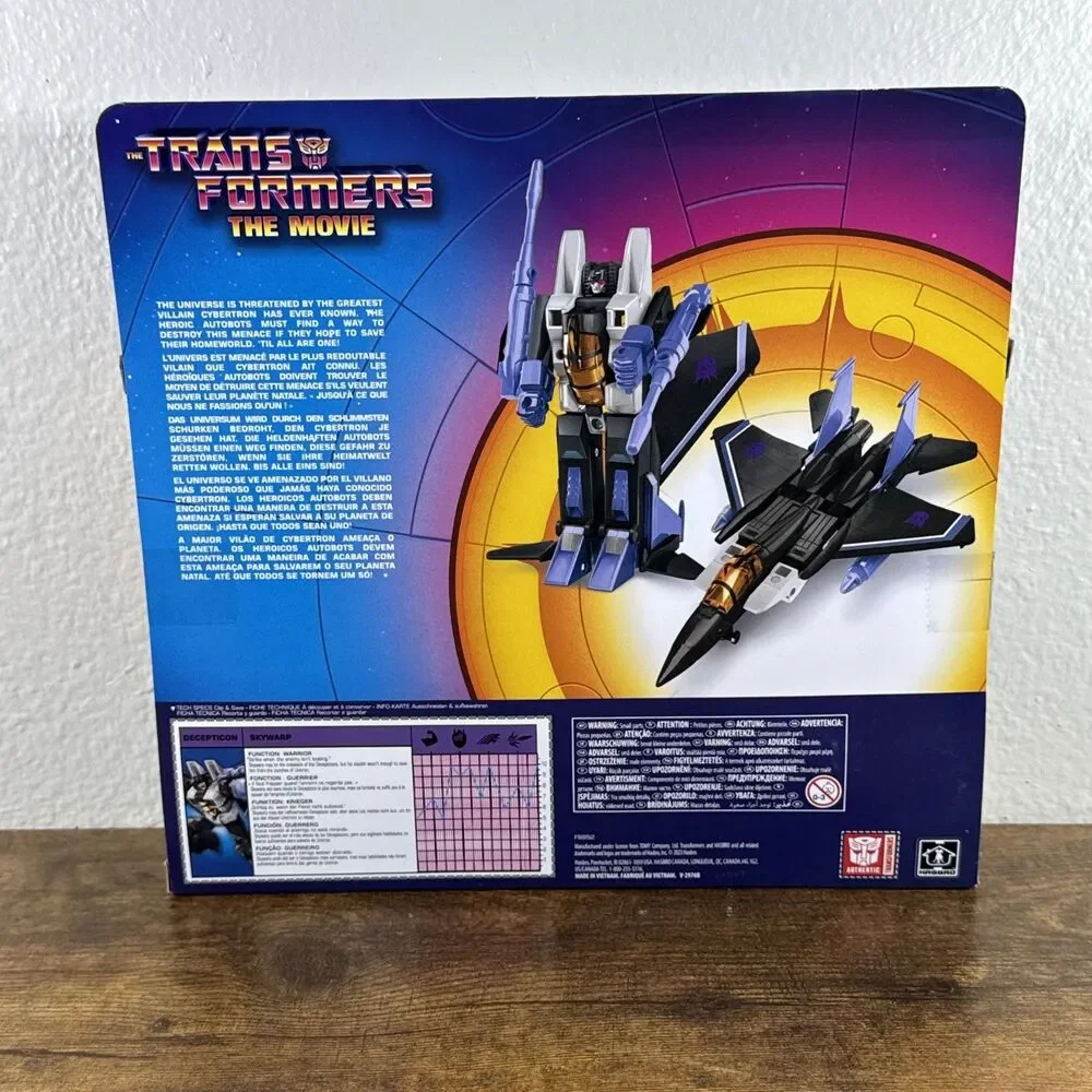 Transformers The Movie Retro G1 Walmart Exclusive Decepticon SKYWARP NEW Sealed